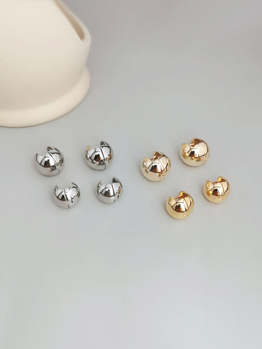 Minimalist Simple Style Ball Stud Earrings